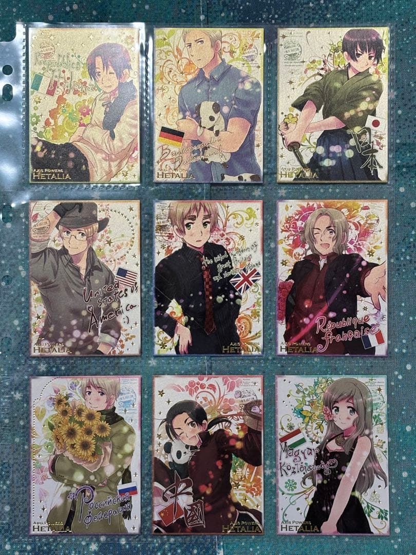 ヘタリア☆トレカ&シール72点セット☆