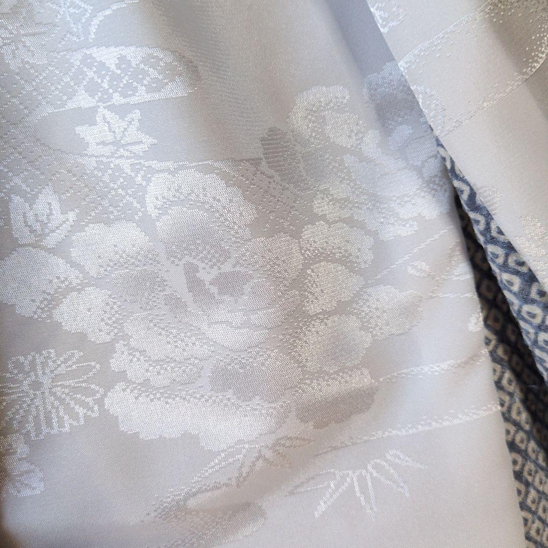 七五三３歳男の子正絹着物と正絹総絞り手縫いの被布（長襦袢付き）