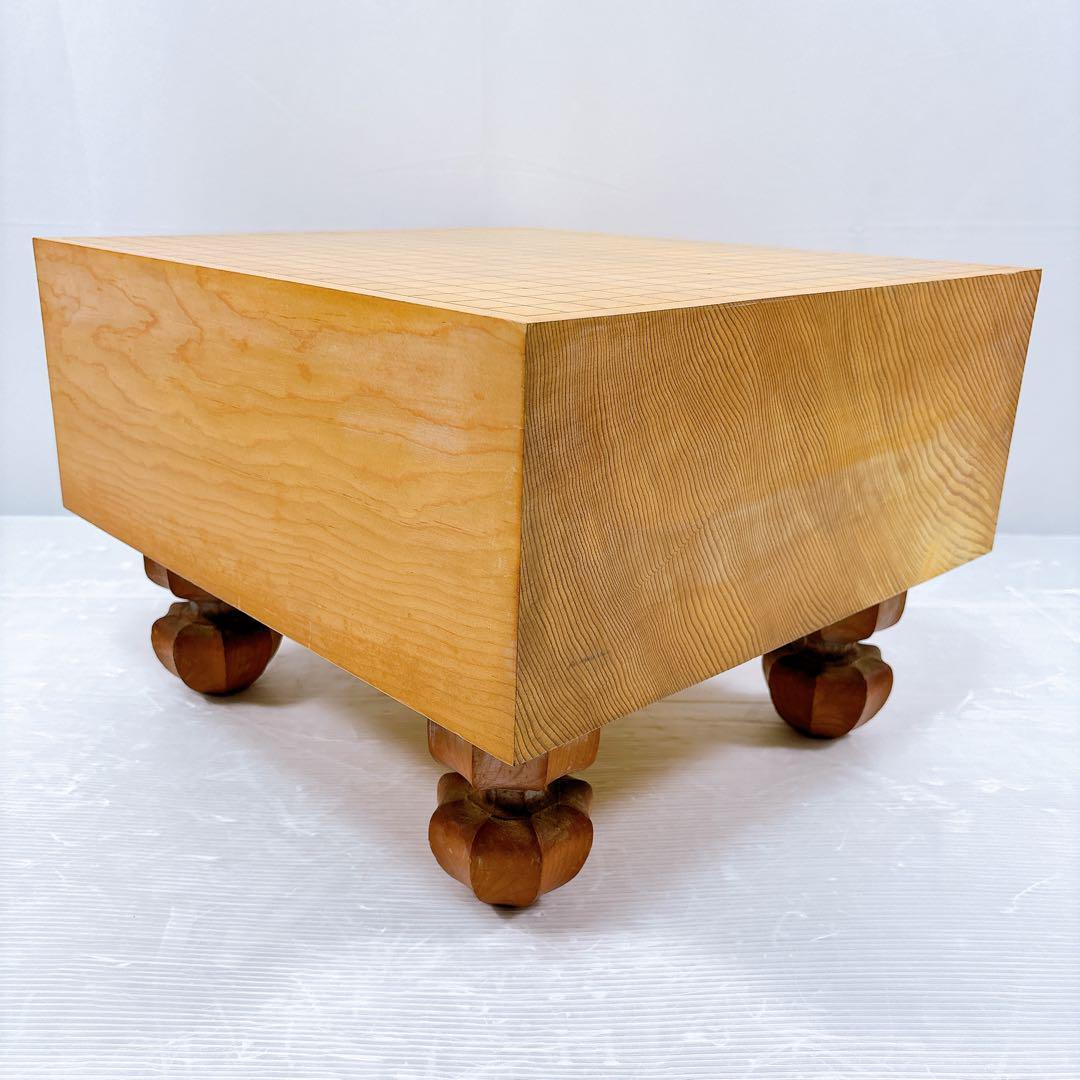 【美品】囲碁盤 極厚 高級 へそ付き 厚さ17.6cm 5.8寸 天地柾 柾目