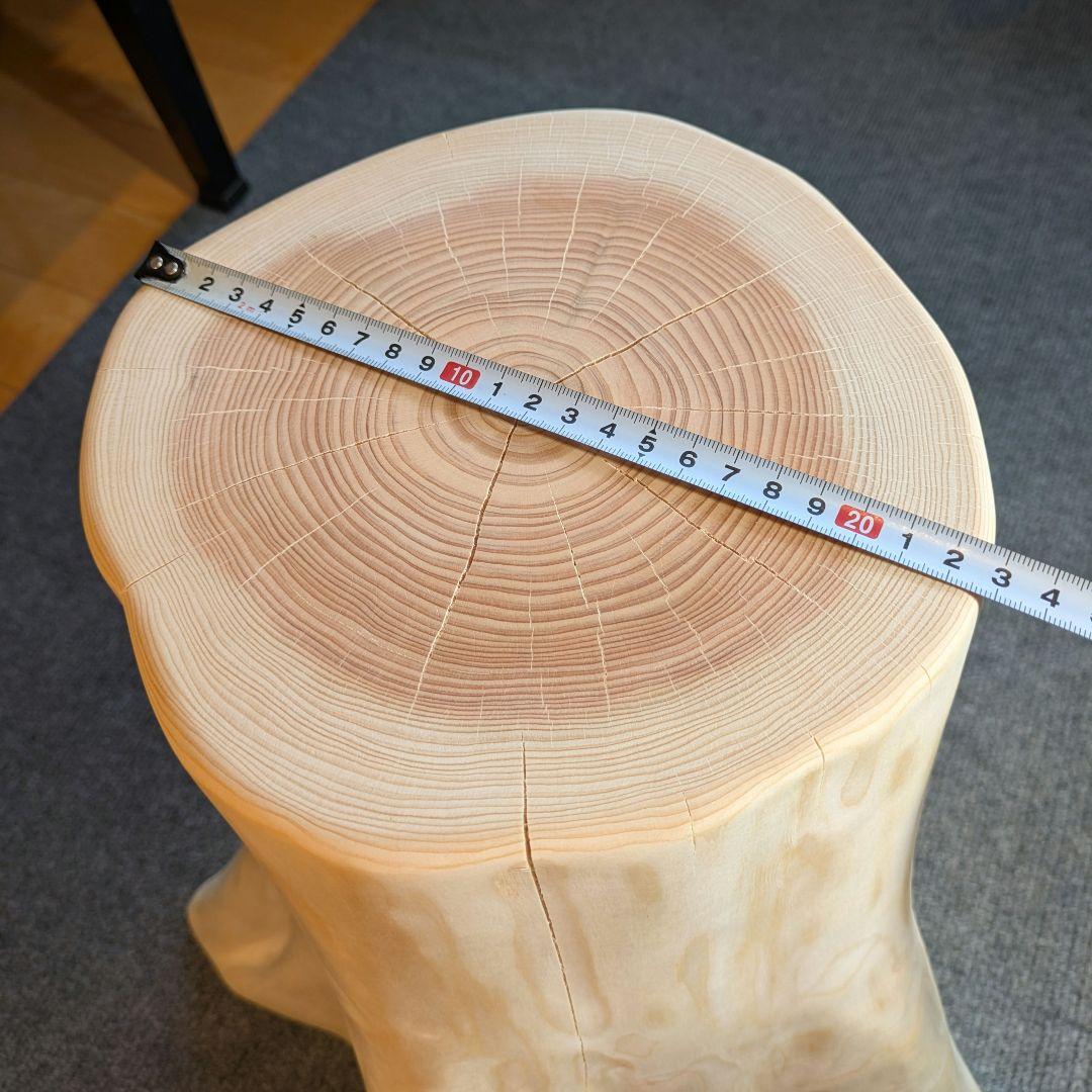 Ai　檜　切り株　丸太　椅子　スツール　 高さ約43.5㎝