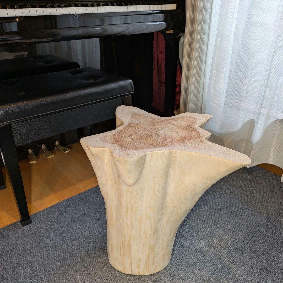 Ai　檜　切り株　丸太　椅子　スツール　 高さ約43.5㎝