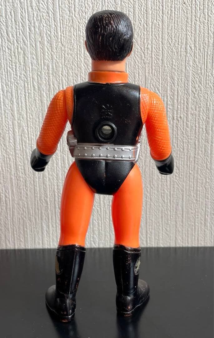 旧バンダイ 忍者キャプター 雷忍 スタンダードサイズ 面取れソフビ 面