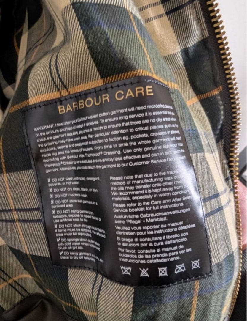 barbour バブアー　トランスポート　セージ　40 オイルドコットン L