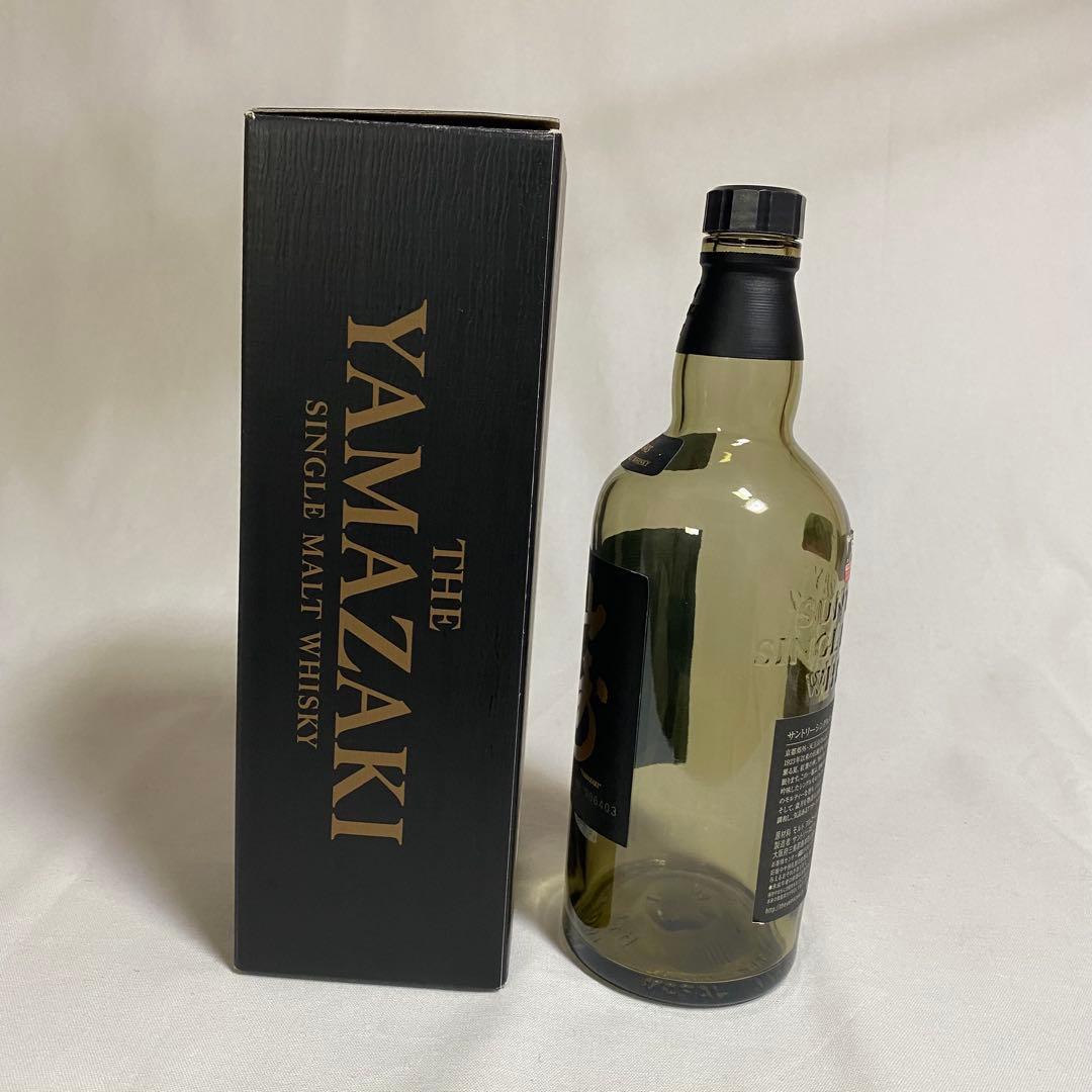 山崎 18年 シングルモルトウイスキー 750ml 空瓶・空き箱