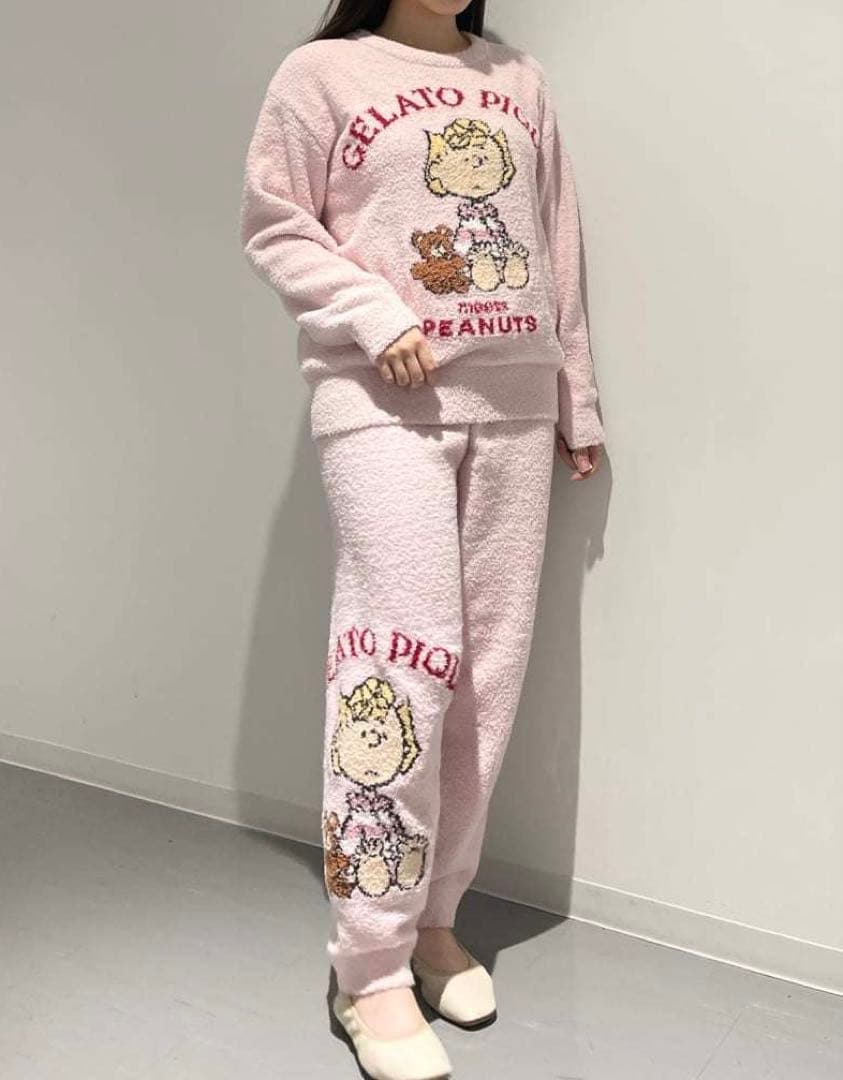 ジェラートピケ オリジナルアート ジャガードプルオーバー＆ロングパンツセット