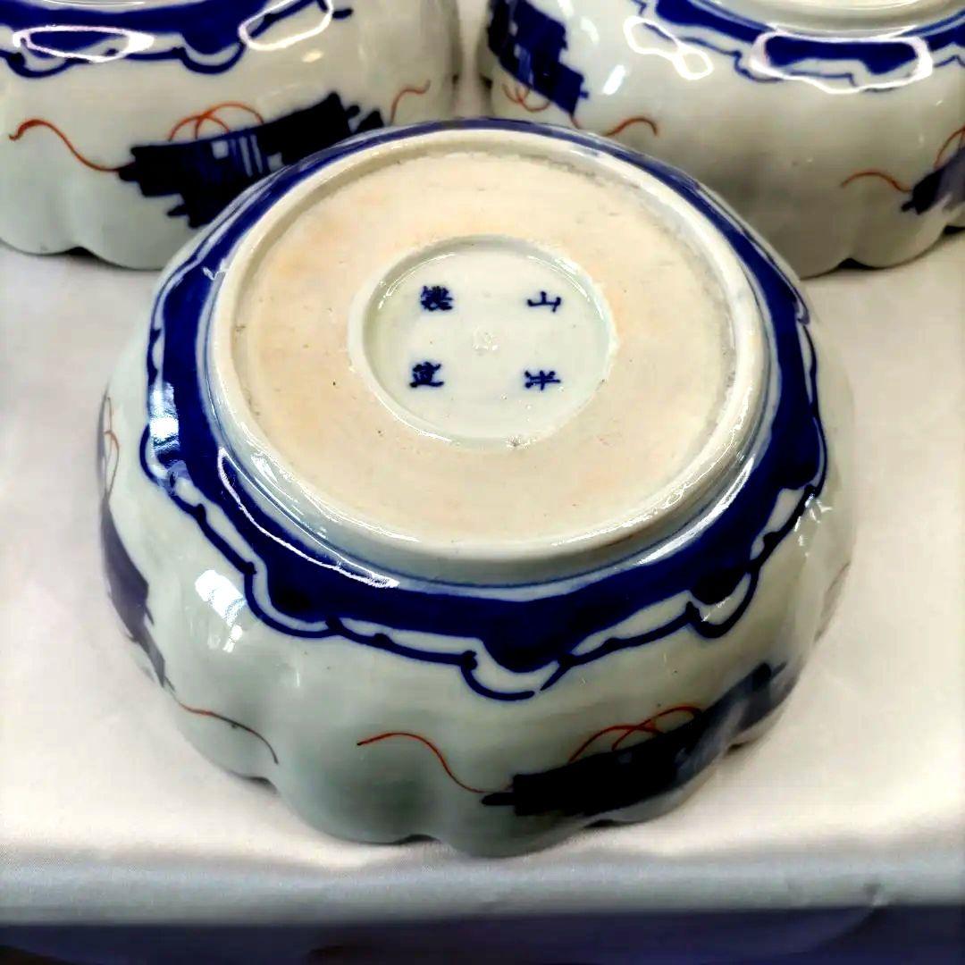 有田焼　伊万里焼　古伊万里　金彩　色絵　6寸皿　なます皿　小皿　小鉢　3客セット