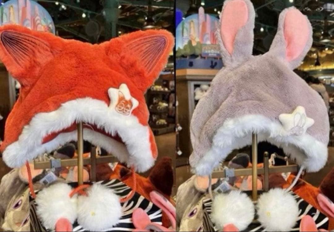 上海ディズニー 限定ズートピア ニック ジュディ ファンキャップ 帽子2