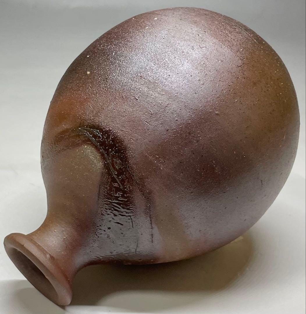 人間国宝 藤原雄 備前徳利 備前焼 共箱 共布 栞 S119