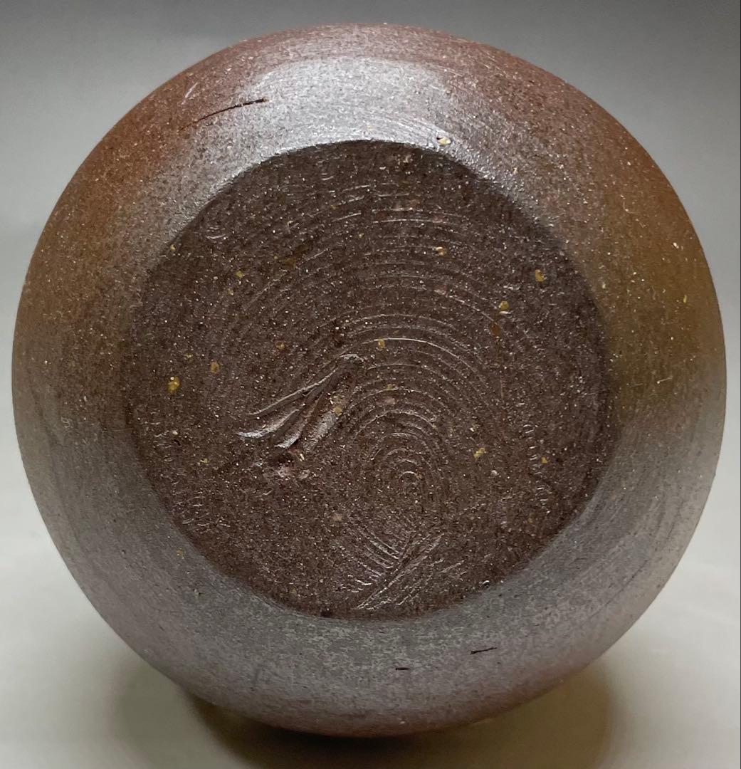 人間国宝　藤原雄　備前徳利　備前焼　共箱　共布　栞　S119