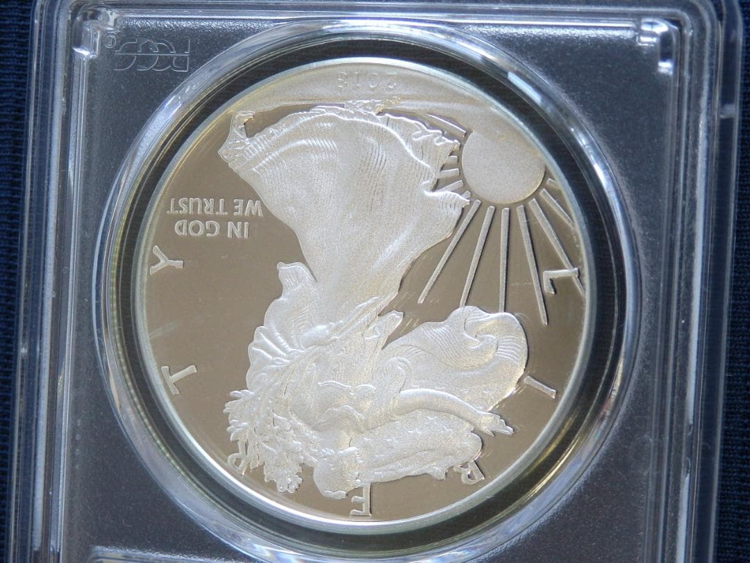 値下】米国2018年 イーグル銀貨 T・クリーブランド サインPR70DCAM