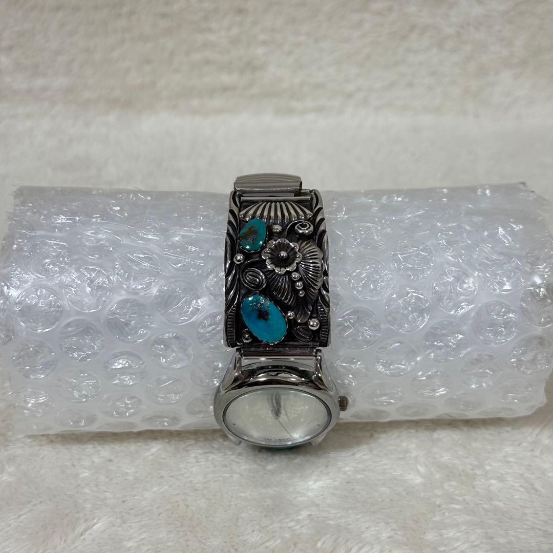 NAVAJO ナバホ 腕時計 ターコイズ 銀製 シルバー925 インディアン