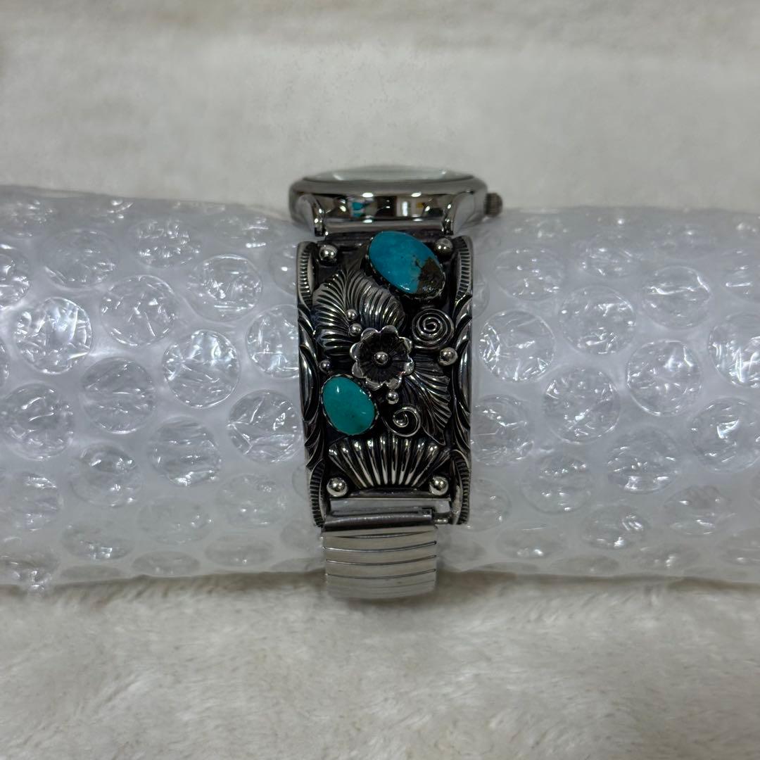 NAVAJO ナバホ 腕時計 ターコイズ 銀製 シルバー925 インディアン