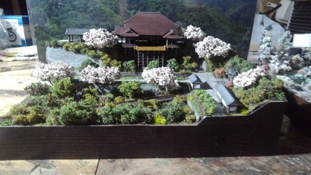 プラモデル✨神社✨寺✨お城✨ミニチュア✨ジオラマ✨30㎝×