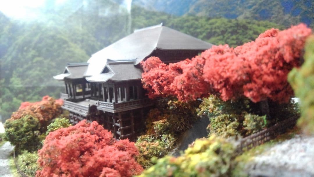 プラモデル✨神社✨寺✨お城✨ミニチュア✨ジオラマ✨30㎝×