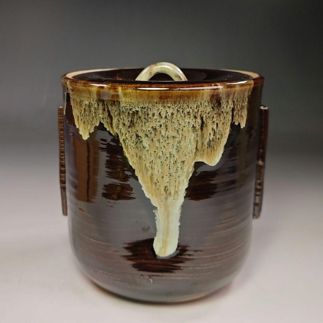 イ633 水指『前大徳寺和尚極箱銘松風』『高取青柳翠峰作』茶道具