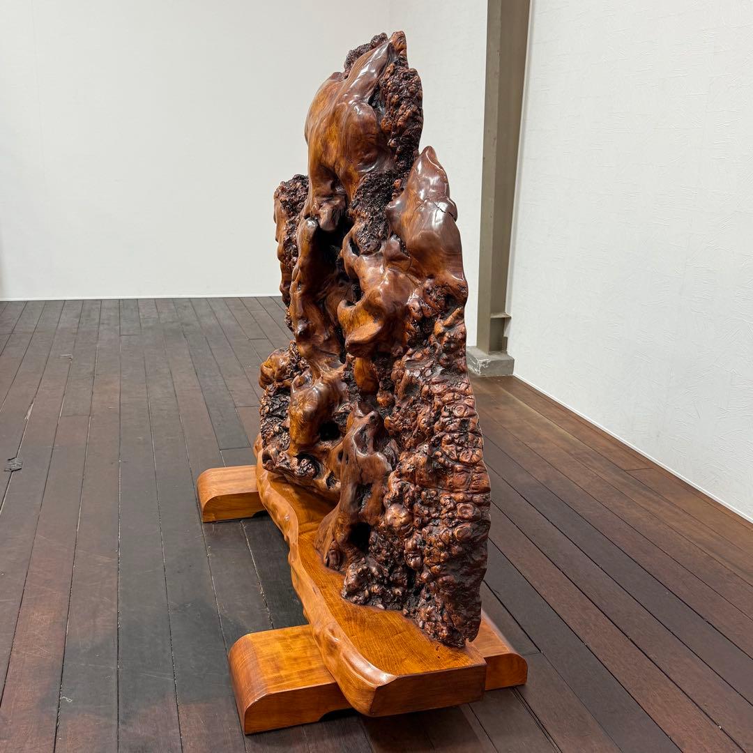 H21K45 巨大 天然木 瘤 衝立 コブ 木製オブジェ - メルカリ