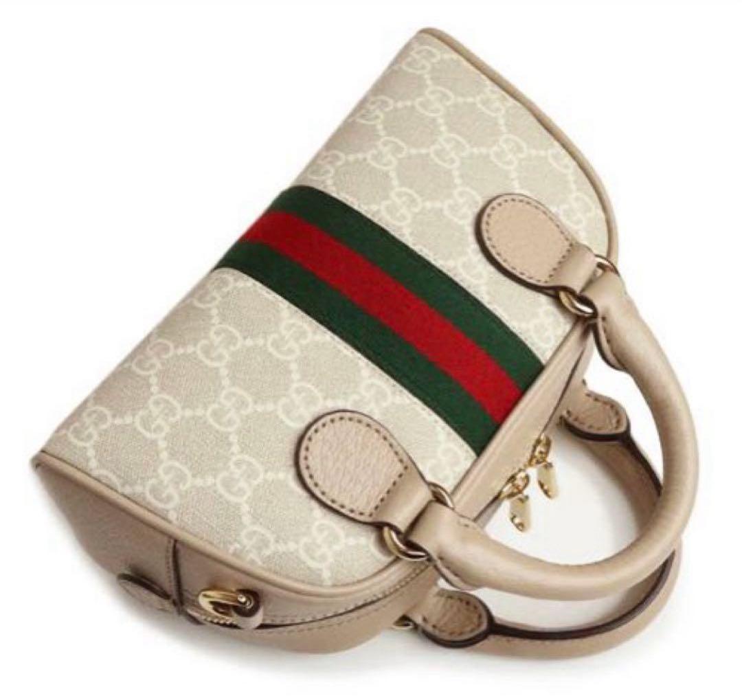 【GUCCI】オフィディアGGミニ 2wayショルダー ハンドバッグ ベージュ