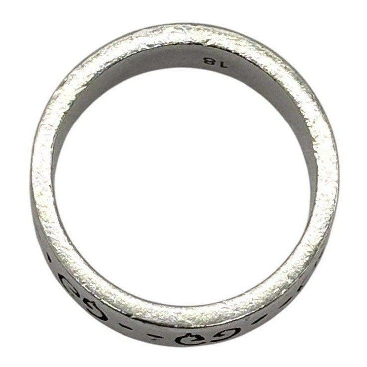 グッチ　ゴースト リング ドクロ GG柄 指輪 メンズ シルバー925 18号