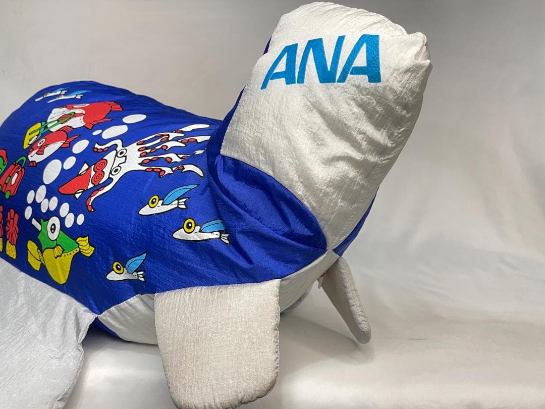 レア！当時物・全日空　ANA　マリンジャンボ　ビッグぬいぐるみ・バンダイ