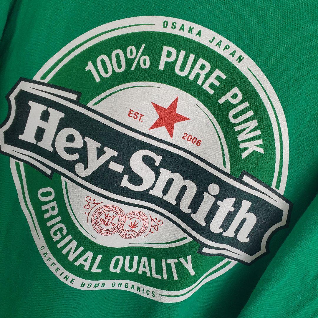 希少 HEY-SMITH Tシャツ XL バンドTシャツ ハイネケン グリーン - メルカリ