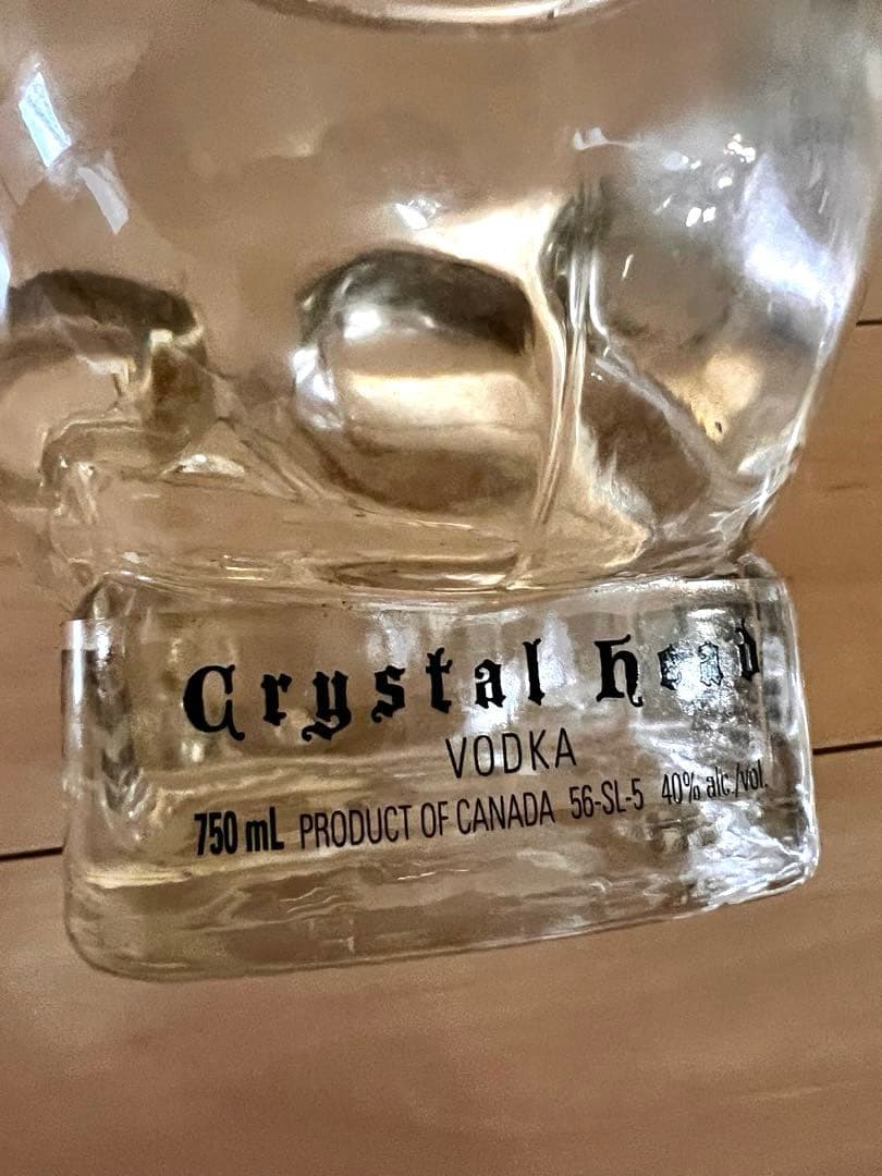 659 Crystal Head Vodka スカル型750mL 未開封 ウォッカ グラス