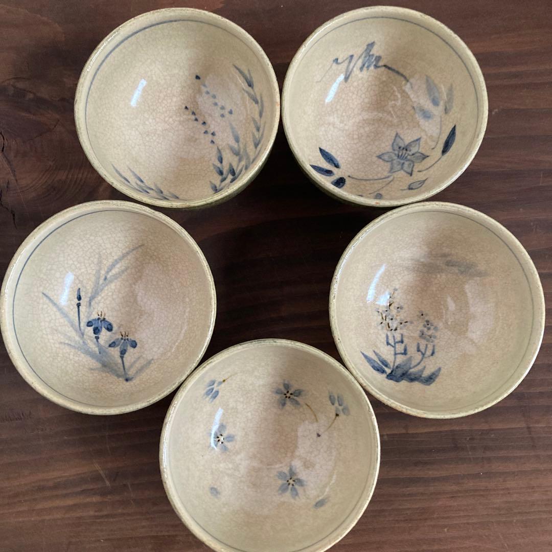 汲み出し茶碗 汲出茶碗 5客セット 木箱付き - メルカリ