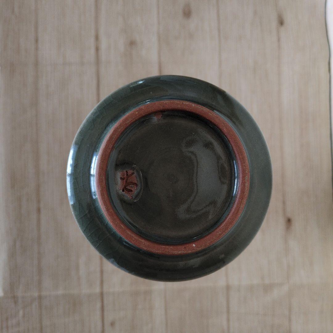 値下げ!!】美品 青磁中蕪花入 墨田金太漢 茶道具 韓国 尊式 - メルカリ