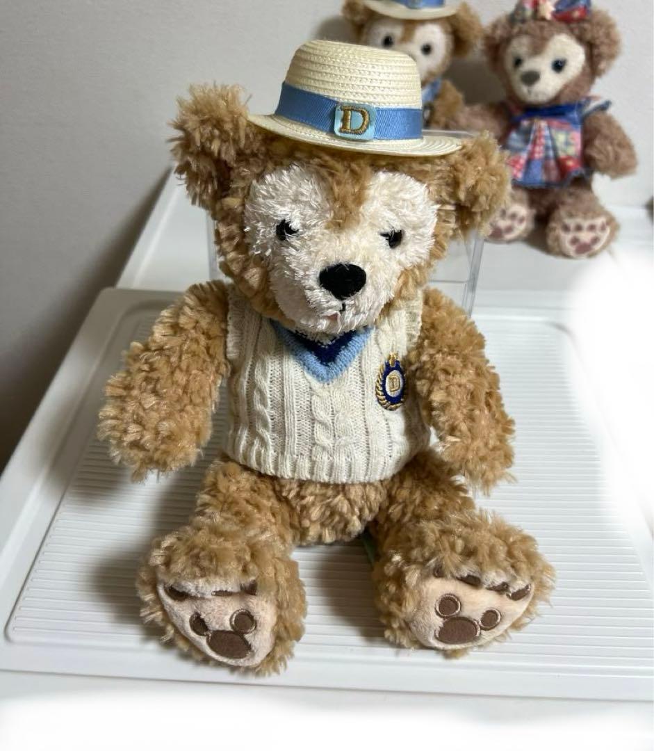 ダッフィー、シェリーメイぬいぐるみ、ぬいぐるみネックストラップセッ（スプリング）