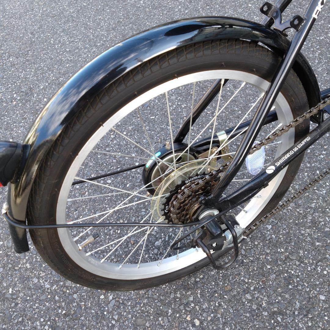 【マイ時計】KAZATO 折り畳み自転車 ブラック　20インチ