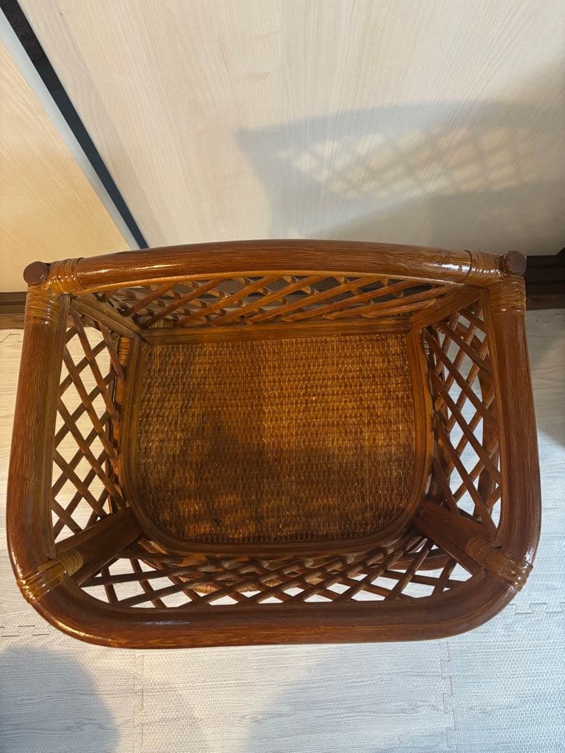 籐 脱衣かご ラタン