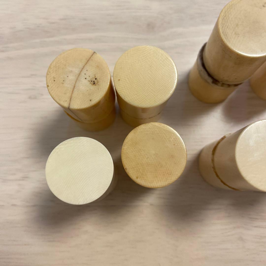 軸先 根付け材 掛け軸用 11個セット(22個) 588g