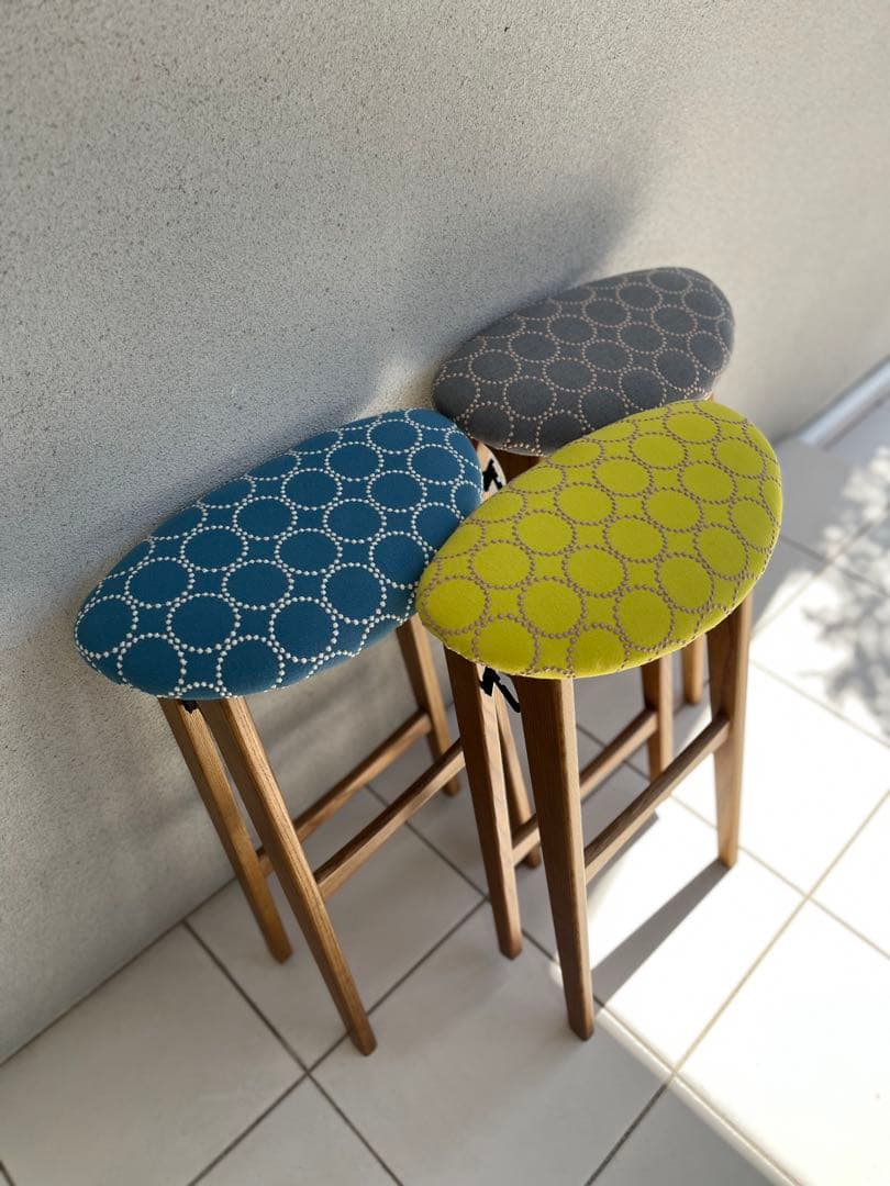 ミナペルホネン タンバリン dop イエロー 折りたたみ式 ハイスツール