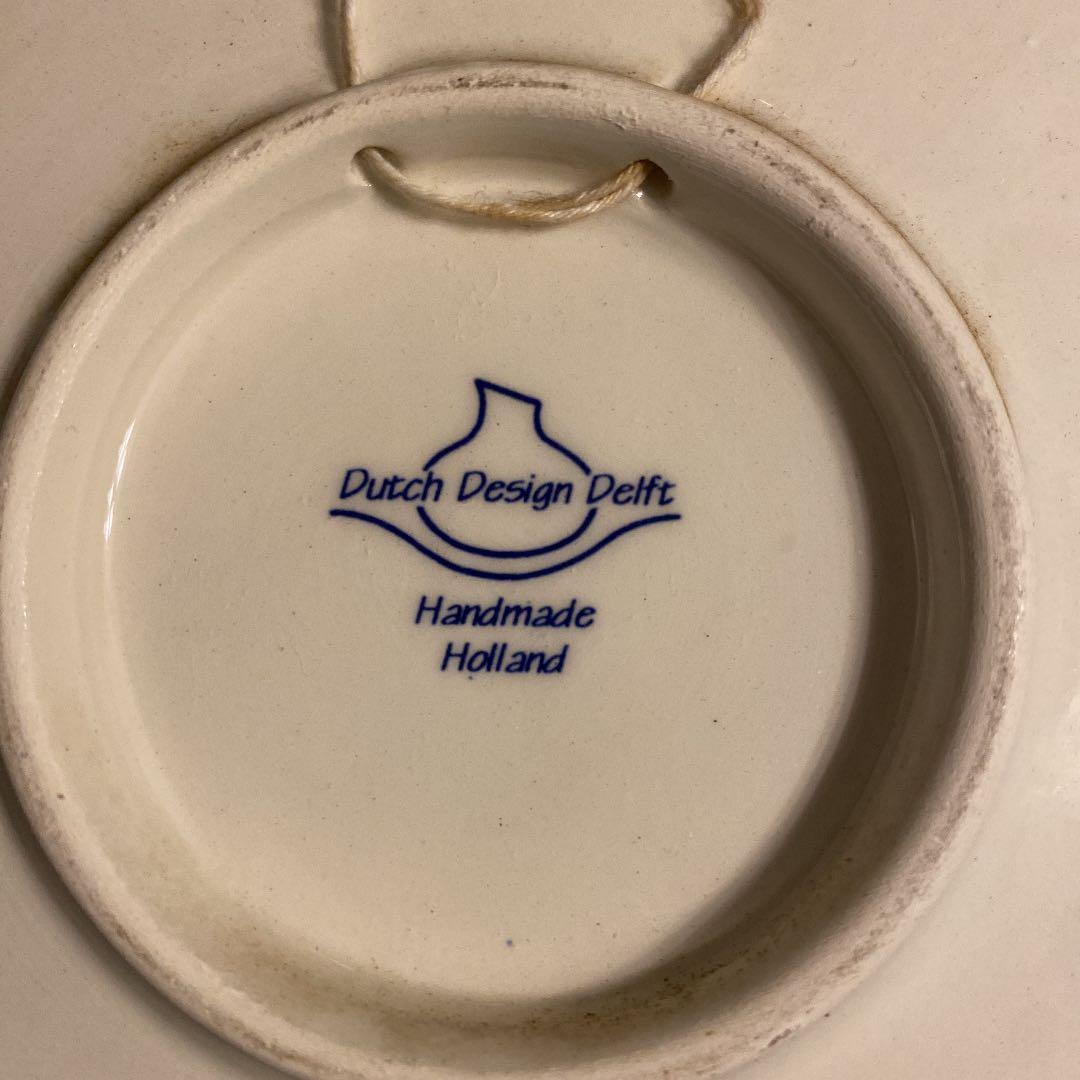 飾り絵皿Holland(オランダ)のダッチデザインデルフト焼き飾り皿 - メルカリ