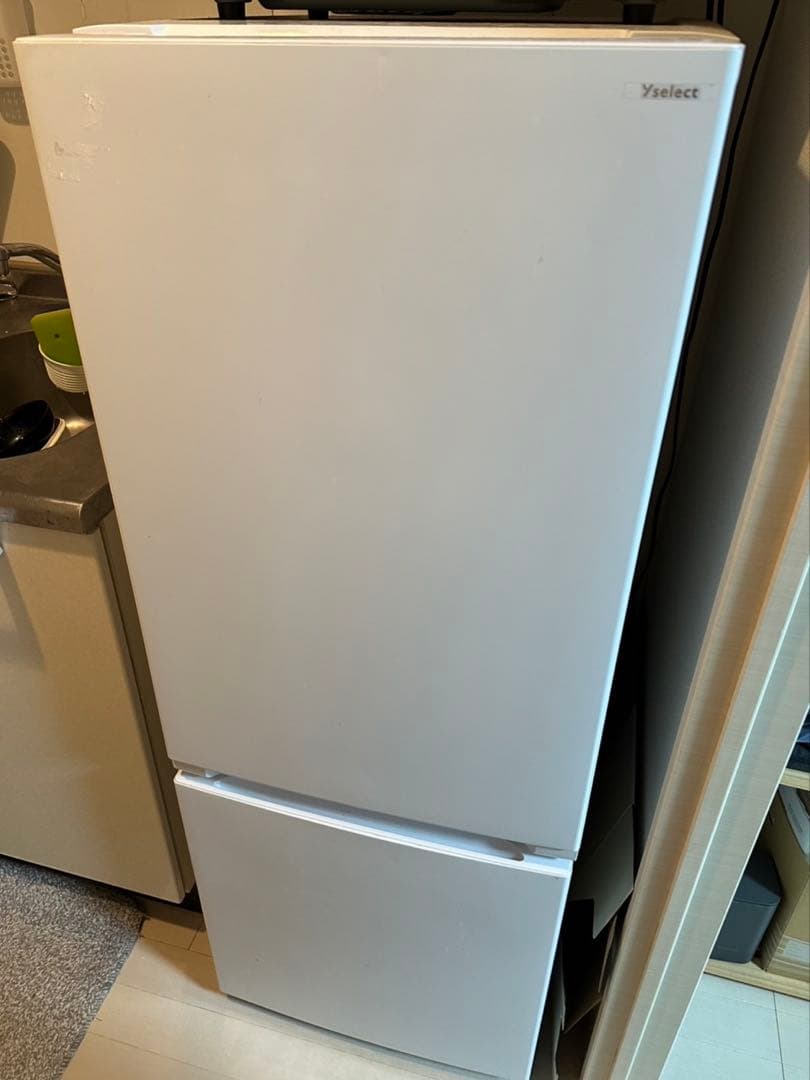 【送料設置込み】2021年製yselect 冷蔵庫156L YRZF15J yselect YRZF15J ヤマダオリジナル 2ドア冷蔵庫 (156L・右開き