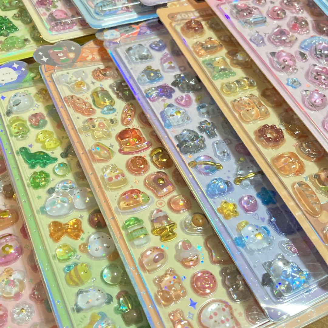 ボンボンドロップ　しずくちゃん　クーリア　うるちゅる　まとめ売り　シール 22点