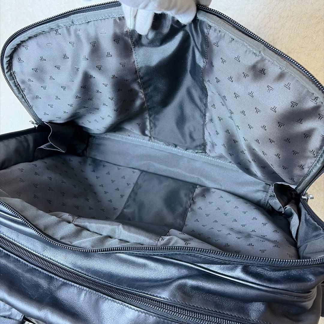 【極美品】 TUMI オールレザー 2way ブリーフケース 2室 大容量 A4