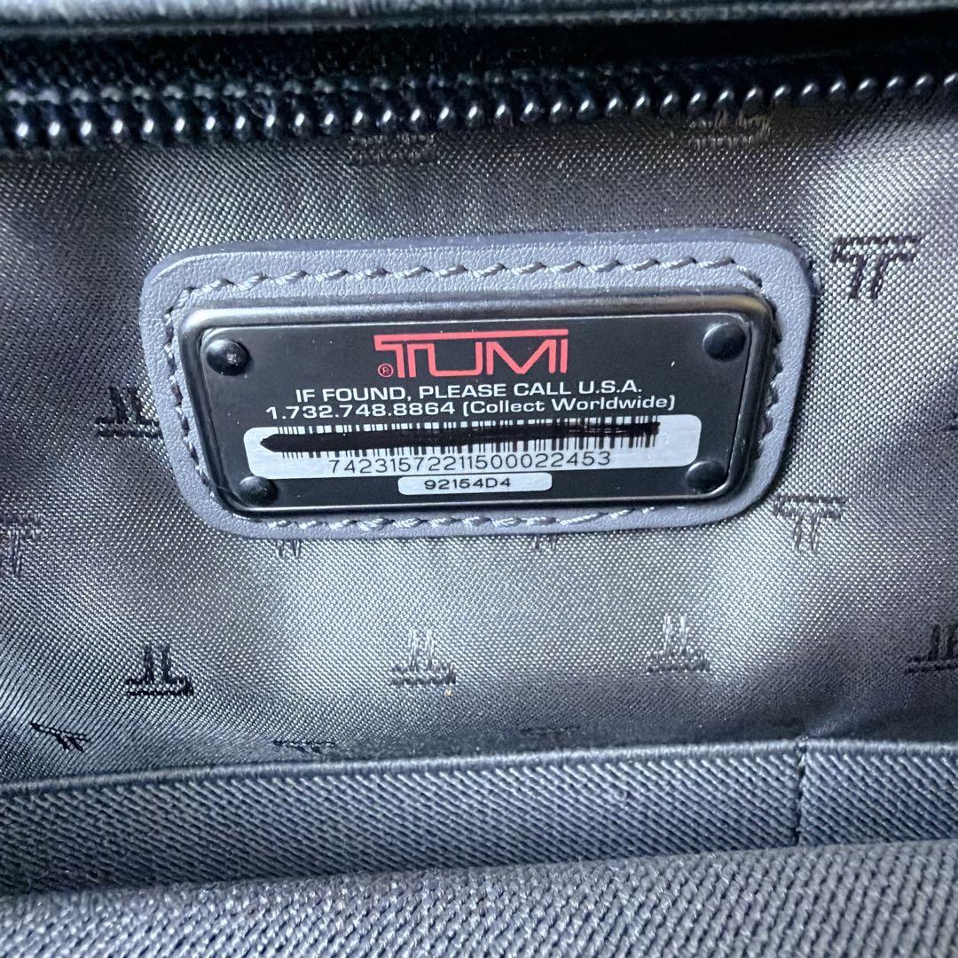 【極美品】 TUMI オールレザー 2way ブリーフケース 2室 大容量 A4