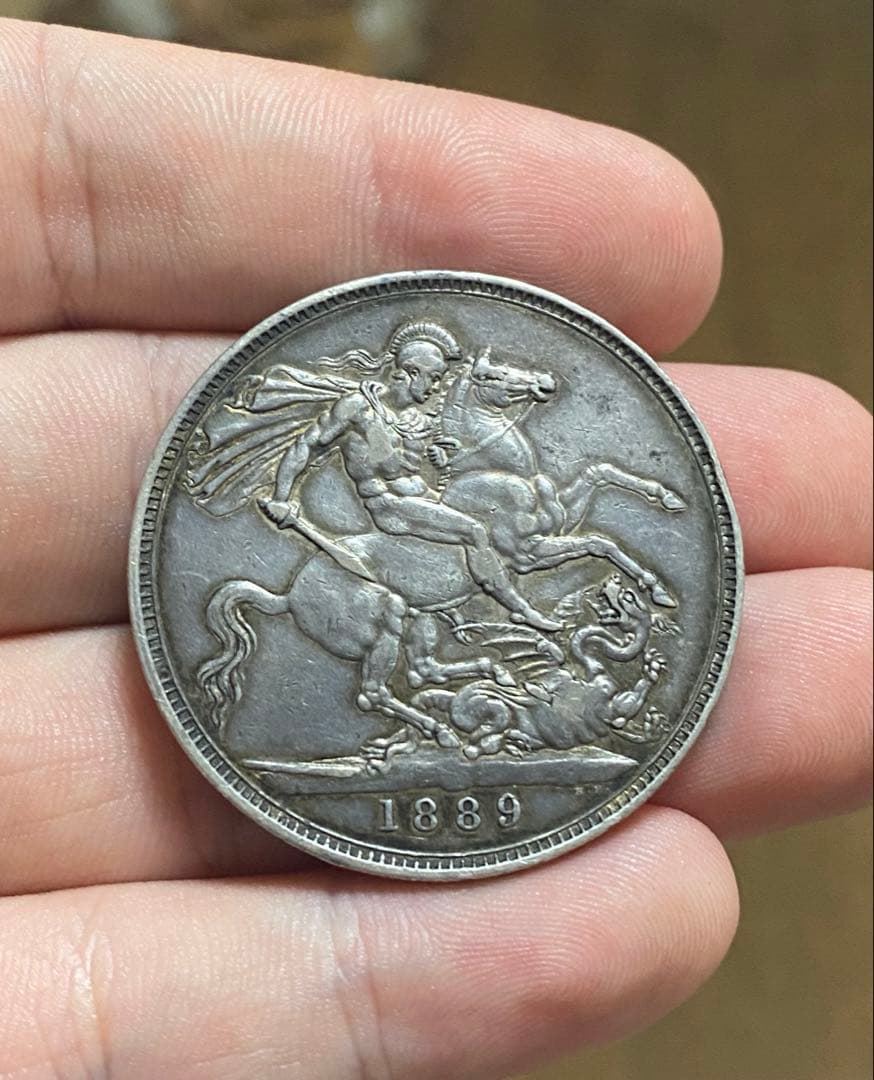 1889年 ヴィクトリア女王 銀貨 1ドル 本物保証 - メルカリ