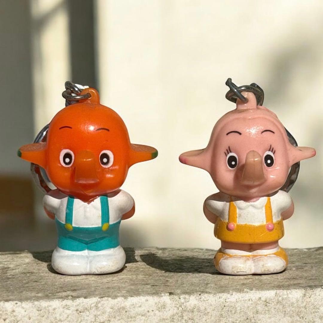 昭和レトロ 当時物 サトちゃん ソフビ人形 キーホルダー フィギュア