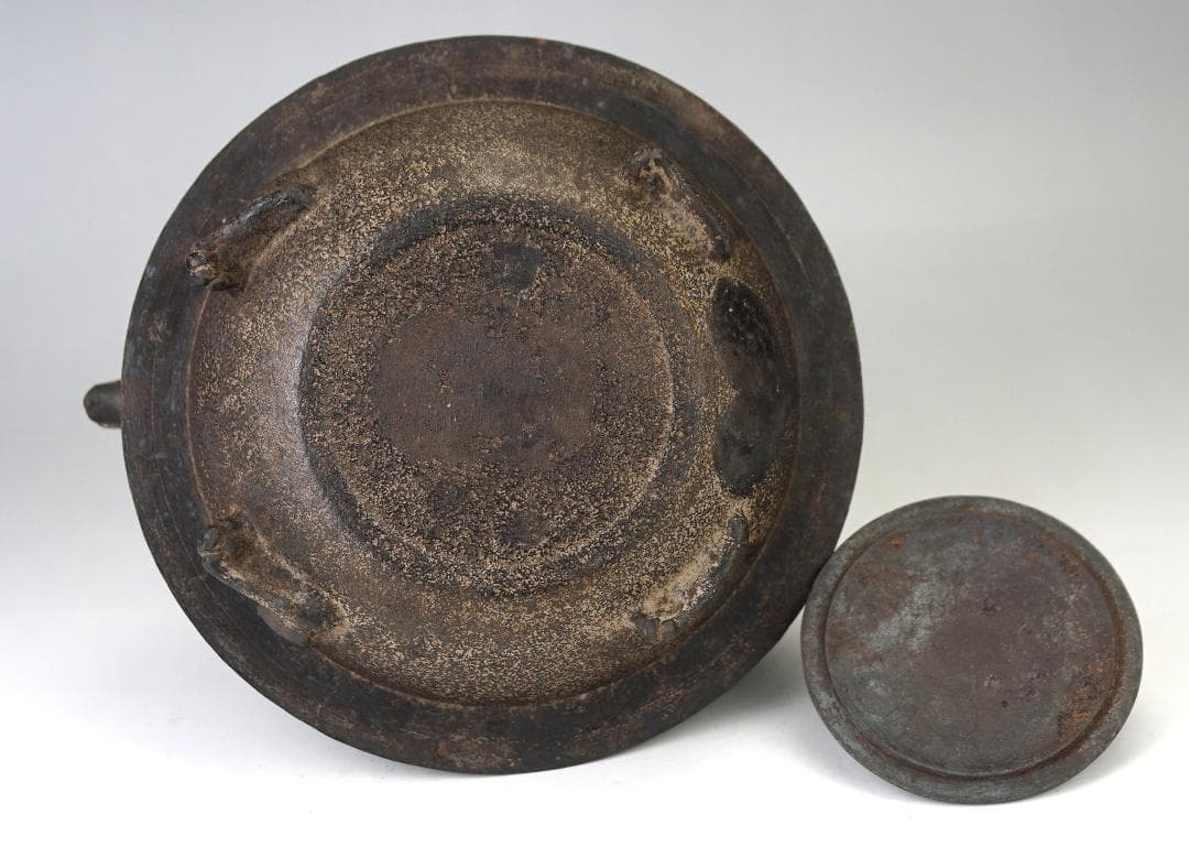 南部鉄瓶 狸 タヌキ 鉄瓶 煎茶道具 検：龍文堂亀文堂金壽堂