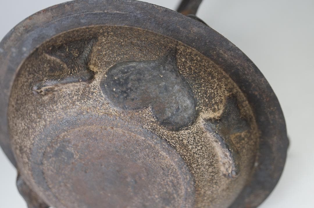 南部鉄瓶 狸 タヌキ 鉄瓶 煎茶道具 検：龍文堂亀文堂金壽堂