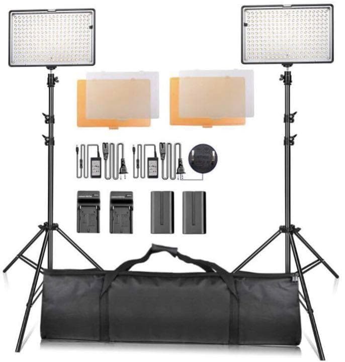 本格的な超豪華セット❣プロ級のスタジオ撮影をご自宅で♪❤撮影用ビデオライト 本格的な超豪華セット❣プロ級のスタジオ撮影をご自宅で