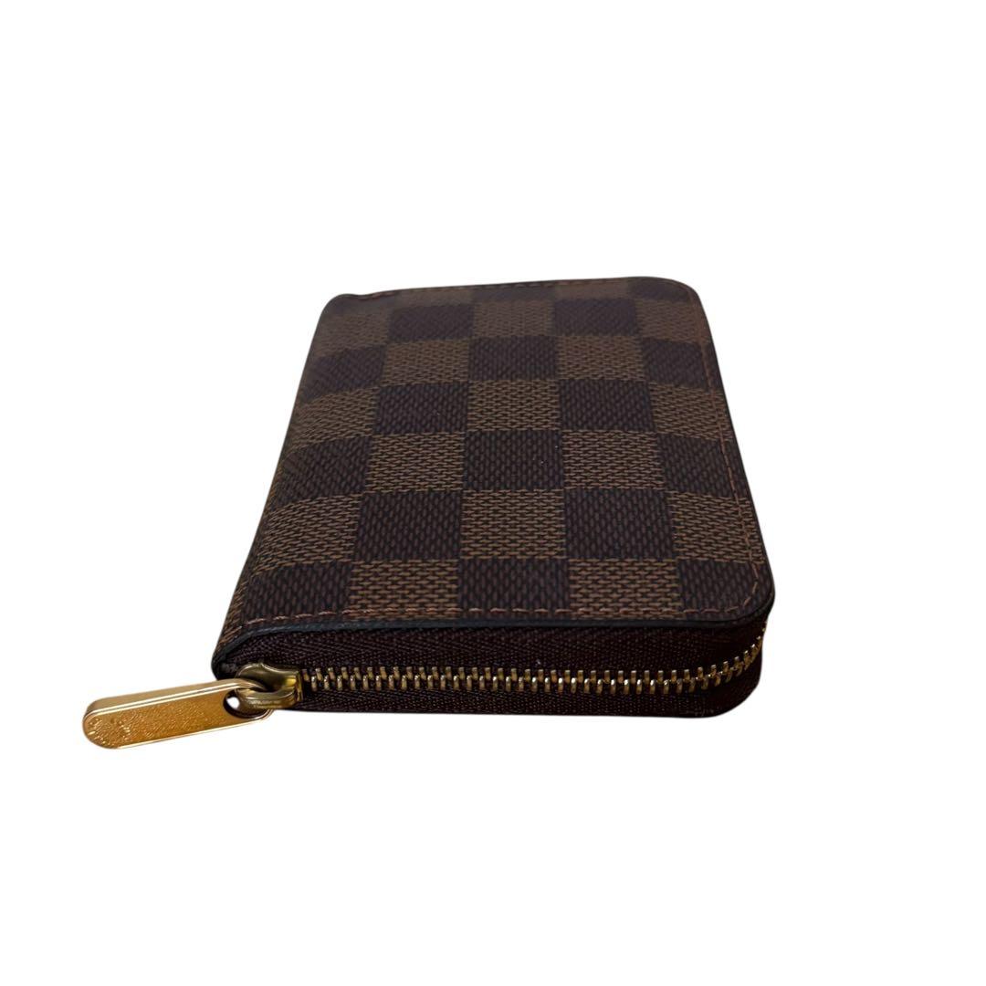 ☆未使用品級☆ ルイヴィトン　パース　ラウンドファスナー　ダミエ　ブラウン