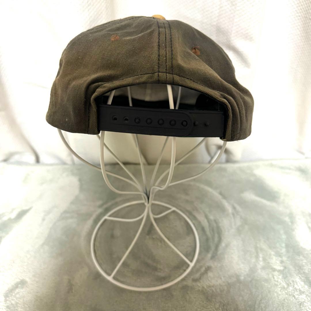 90s OLD STUSSY ストックロゴ フェード キャップ 白タグアメリカ製