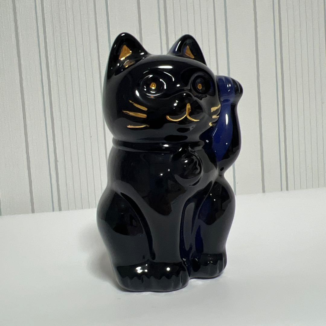 バカラ招き猫 置き物セット ミッドナイト クリスタル