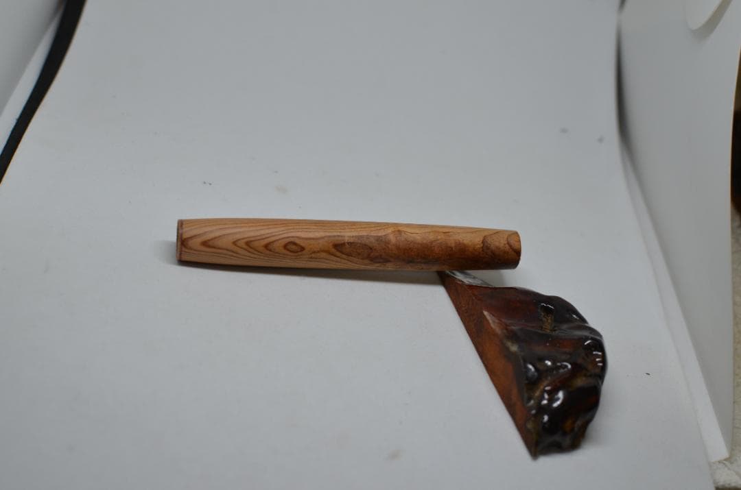 【ベル＝僕】完成いたしました。木軸　手作り　三神シャープ1100