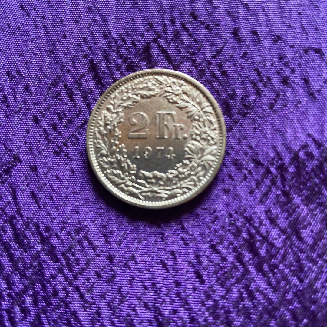 スイス 2フラン 硬貨 1974年 - メルカリ