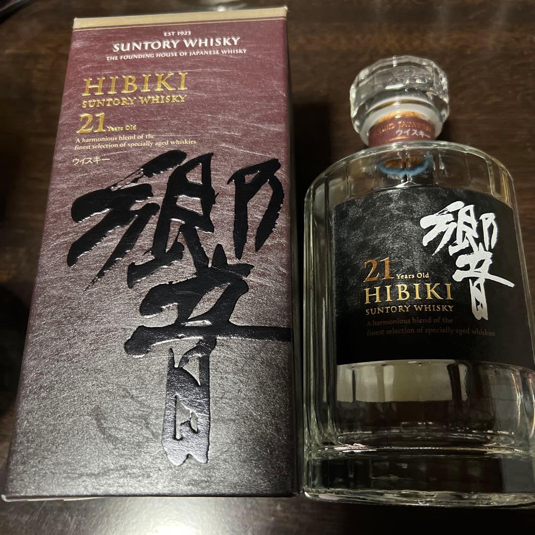 サントリーウイスキー 響21年 空瓶 箱セット 未洗浄 サントリー