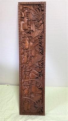 タイ産チーク材の彫刻 （ 再値引しました）