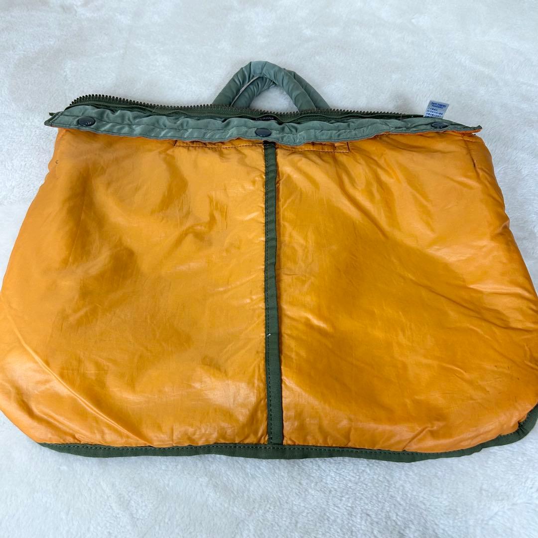 ✨レア色✨ポーター タンカー セージグリーン ヘルメットバッグ ハンドバッグ